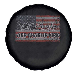 We Are Charlie Kirk Spare Tire Cover We The People Vintage American Flag TS11 Print Your Wear