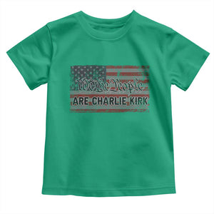We Are Charlie Kirk Toddler T Shirt We The People Vintage American Flag TS11 Irish Green Print Your Wear