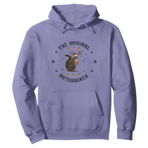 Funny Christmas Squirrel Hoodie The Original Nutcracker Snowflake Santa Hat TS11 Violet Print Your Wear