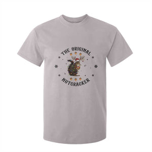 Funny Christmas Squirrel T Shirt For Kid The Original Nutcracker Snowflake Santa Hat TS11 Ice Gray Print Your Wear