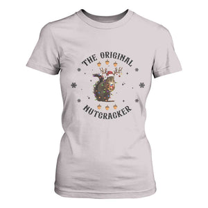 Funny Christmas Squirrel T Shirt For Women The Original Nutcracker Snowflake Santa Hat TS11 Ice Gray Print Your Wear