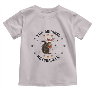 Funny Christmas Squirrel Toddler T Shirt The Original Nutcracker Snowflake Santa Hat TS11 Ice Gray Print Your Wear