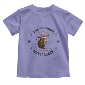 Funny Christmas Squirrel Toddler T Shirt The Original Nutcracker Snowflake Santa Hat TS11 Violet Print Your Wear