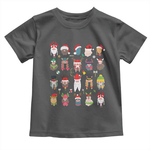 Funny Christmas Viking Baby Shirt Nordic Cute Viking Warriors TS11 Dark Heather Print Your Wear