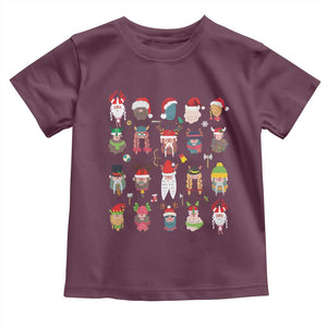 Funny Christmas Viking Baby Shirt Nordic Cute Viking Warriors TS11 Maroon Print Your Wear
