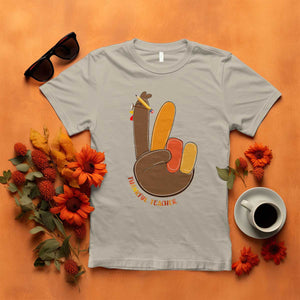 Funny Thanksgiving Teacher T Shirt Thankful Teacher Turkey Pencil TS11 Sand Print Your Wear