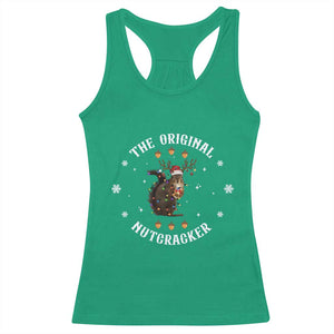Funny Christmas Squirrel Racerback Tank Top The Original Nutcracker Snowflake Xmas Neon Light TS11 Irish Green Print Your Wear