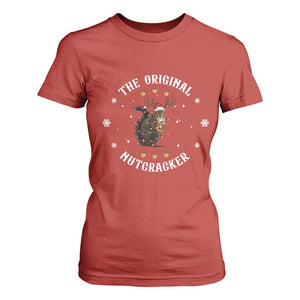 Funny Christmas Squirrel T Shirt For Women The Original Nutcracker Snowflake Xmas Neon Light TS11 Red Print Your Wear