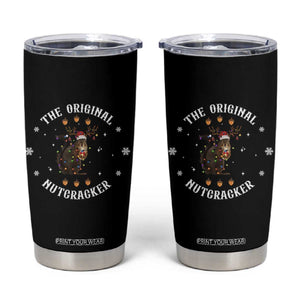 Funny Christmas Squirrel Tumbler Cup The Original Nutcracker Snowflake Xmas Neon Light TS11 Black Print Your Wear