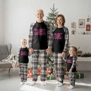 Funny Pink Christmas Plaid Pajama Set Sleigh Girl Sleigh Reindeer TS11 Christmas Plaid Print Your Wear