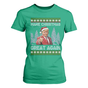 Funny Make Christmas Great Again Trump T Shirt For Women Xmas Tree TS11 Irish Green Print Your Wear