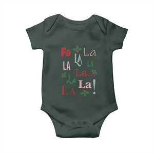Funny Fa La La 8 Christmas Carol Song Baby Onesie Holiday Mistletoe TS11 Print Your Wear