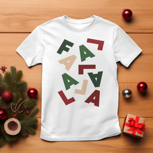 Funny Fa La La 8 Christmas Carol Holiday T Shirt TS11 White Print Your Wear