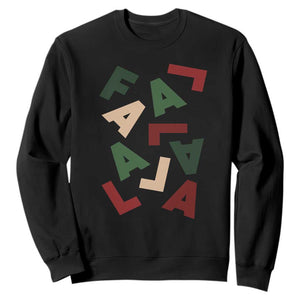 Funny Fa La La 8 Christmas Carol Holiday Sweatshirt TS11 Black Print Your Wear