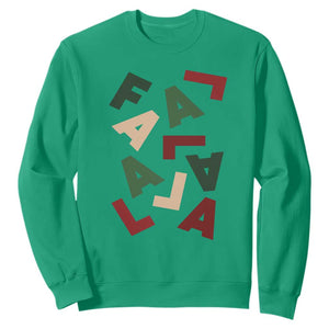 Funny Fa La La 8 Christmas Carol Holiday Sweatshirt TS11 Irish Green Print Your Wear
