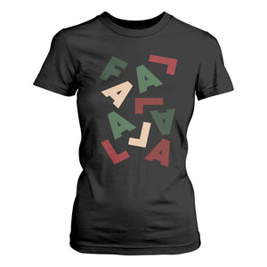 Funny Fa La La 8 Christmas Carol Holiday T Shirt For Women TS11 Black Print Your Wear