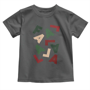 Funny Fa La La 8 Christmas Carol Holiday Toddler T Shirt TS11 Dark Heather Print Your Wear
