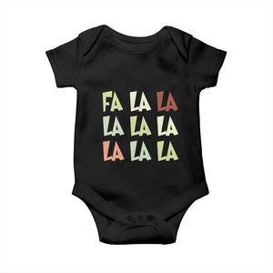 Funny Fa La La 8 Christmas Carol Song Holiday Baby Onesie TS11 Black Print Your Wear