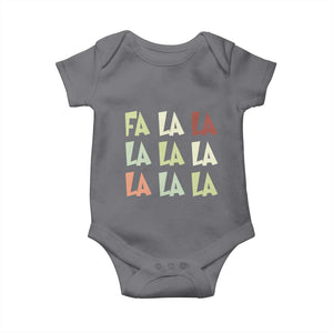 Funny Fa La La 8 Christmas Carol Song Holiday Baby Onesie TS11 Charcoal Print Your Wear