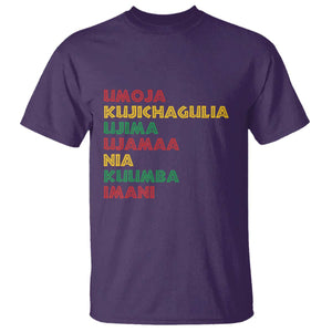 Seven Principles Of Kwanzaa African Nguzo Saba T Shirt TS11 Purple Print Your Wear