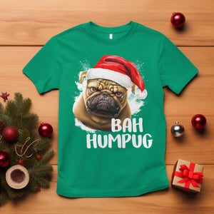 Funny Christmas Pug Dog T Shirt Bah Humpug Humbug Cute Pet TS11 Irish Green Print Your Wear