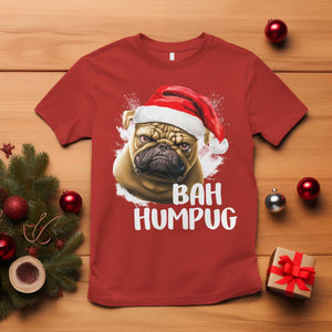 Funny Christmas Pug Dog T Shirt Bah Humpug Humbug Cute Pet TS11 Red Print Your Wear