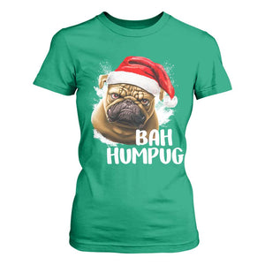 Funny Christmas Pug Dog T Shirt For Women Bah Humpug Humbug Cute Pet TS11 Irish Green Print Your Wear