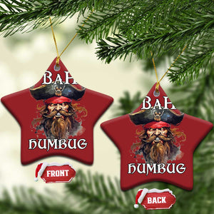 Funny Bah Humbug Xmas Pirate Christmas Ornament TS11 Star Red Print Your Wear