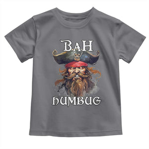 Funny Bah Humbug Christmas Pirate Toddler T Shirt TS11 Charcoal Print Your Wear