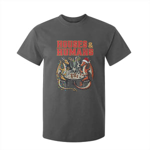 Funny Rpg Christmas Game T Shirt For Kid Houses And Humans Tabletop Game Xmas Dragon TS11 Dark Heather Print Your Wear