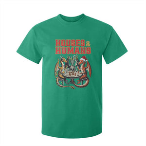 Funny Rpg Christmas Game T Shirt For Kid Houses And Humans Tabletop Game Xmas Dragon TS11 Irish Green Print Your Wear