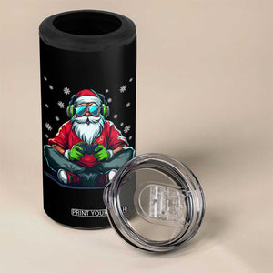 Funny Christmas Gamer Santa Claus Game Controller 4 in 1 Can Cooler Tumbler TS11 Print Your Wear