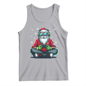 Funny Christmas Gamer Santa Claus Game Controller Tank Top TS11 Athletic Heather Print Your Wear