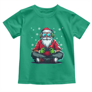 Funny Christmas Gamer Santa Claus Game Controller Toddler T Shirt TS11 Irish Green Print Your Wear