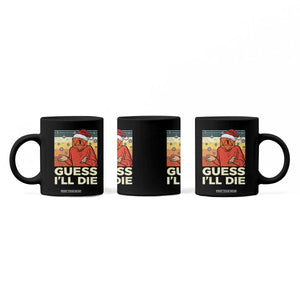Funny Christmas Rpg Gamer Coffee Mug Guess l Will Die Retro Dice Santa Hat TS11 Print Your Wear