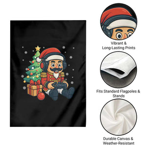 Funny Christmas Video Game Nutcracker Xmas Tree Gamer Garden Flag TS11 Print Your Wear