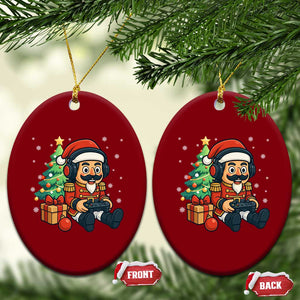 Funny Christmas Video Game Nutcracker Xmas Tree Gamer Ceramic Ornament TS11 Print Your Wear