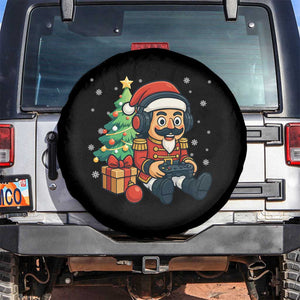Funny Christmas Video Game Nutcracker Xmas Tree Gamer Spare Tire Cover TS11 No hole Black Print Your Wear