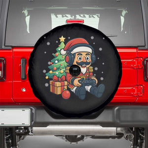 Funny Christmas Video Game Nutcracker Xmas Tree Gamer Spare Tire Cover TS11 Black Print Your Wear