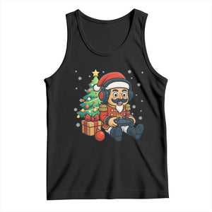 Funny Christmas Video Game Nutcracker Xmas Tree Gamer Tank Top TS11 Black Print Your Wear