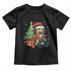 Funny Christmas Video Game Nutcracker Xmas Tree Gamer Toddler T Shirt TS11 Black Print Your Wear