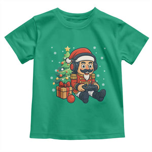 Funny Christmas Video Game Nutcracker Xmas Tree Gamer Toddler T Shirt TS11 Irish Green Print Your Wear