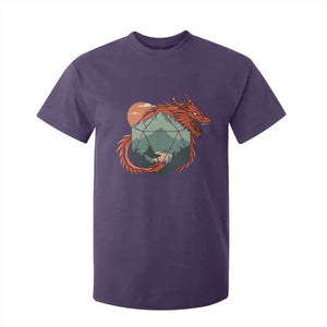 Funny Dragon Tabletop RPG Dice Game T Shirt For Kid TS11 Purple Print Your Wear