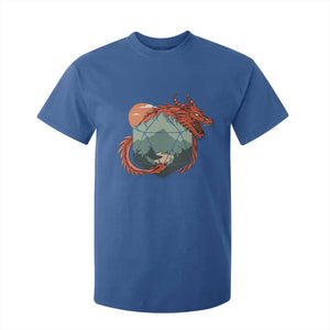 Funny Dragon Tabletop RPG Dice Game T Shirt For Kid TS11 Royal Blue Print Your Wear