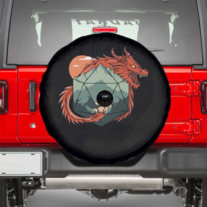 Funny Dragon Tabletop RPG Dice Game Spare Tire Cover TS11 Black Print Your Wear