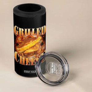 Grilled Cheese 4 in 1 Can Cooler Tumbler Food Lover Funny Gag Weird Meme 90s TS11 Print Your Wear