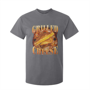 Grilled Cheese T Shirt For Kid Food Lover Funny Gag Weird Meme 90s TS11 Charcoal Print Your Wear