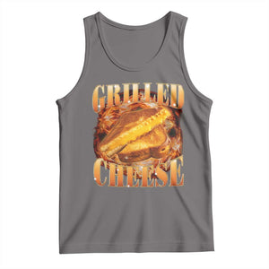 Grilled Cheese Tank Top Food Lover Funny Gag Weird Meme 90s TS11 Deep Heather Print Your Wear