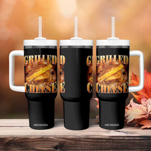 Grilled Cheese Tumbler With Handle Food Lover Funny Gag Weird Meme 90s TS11 Print Your Wear