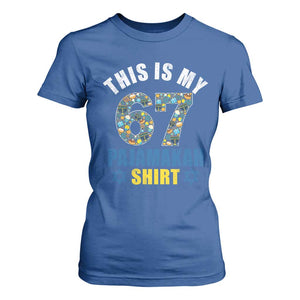 Funny 67 Hanukkah T Shirt For Women This Is My 67 Pajamakah Gift TS11 Royal Blue Print Your Wear